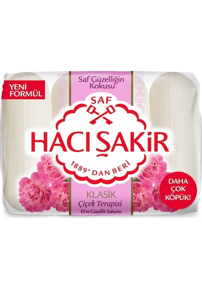 Hacı Şakir Klasik Çiçek Terapisi Güzellik Sabunu 4 x 70 G