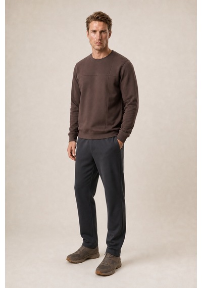 Redline Benko Regular Fit Kışlık Sweatshirt Yeni Sezon Kahve