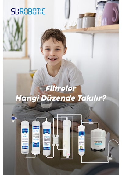 Premium 5000 Serisi 5'li 80 Gpd Membran Su Arıtma Filtresi