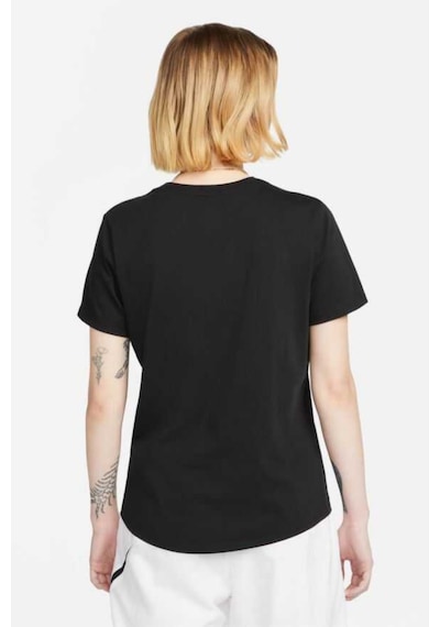 Nike Nsw Club Ss Tee Pamuklu Kadın Tişört Beyaz Dx7902 Siyah- Beyaz
