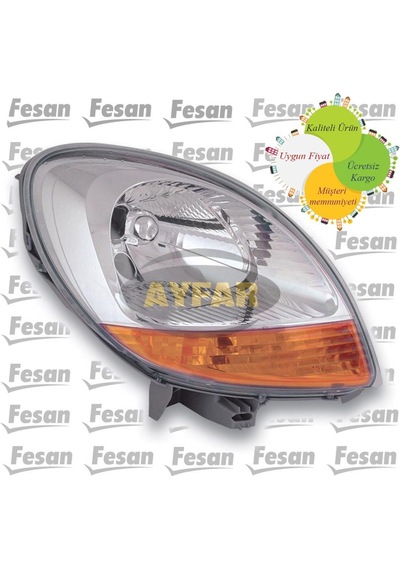 Renault Kangoo Sol Ön Far Sarı Sinyalli 2003-2008 N11.2398