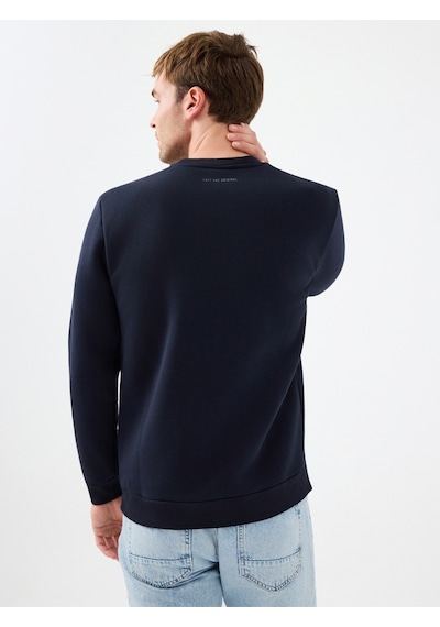Regular Fit Erkek Sweatshirt Koyu Lacivert