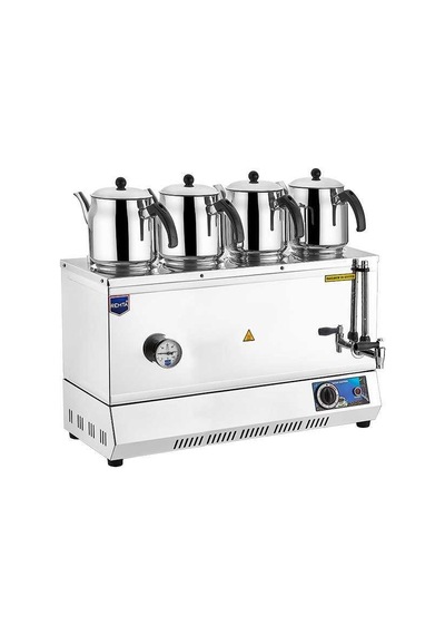 Remta REM.EP04 85 Model Dört Demlikli Elektrikli Pleytsiz Çay Ocağı - Kahveci Takımı 43 lt 3000 W