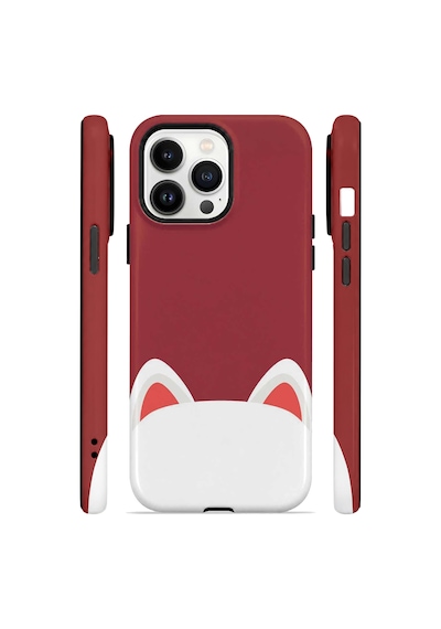 Velvoria Valestra Kedi Kulaklı Apple iPhone Uyumlu 13 Pro Max Magsafe Koruma Kılıfı Valestra Magline - Kedi Kulaklı