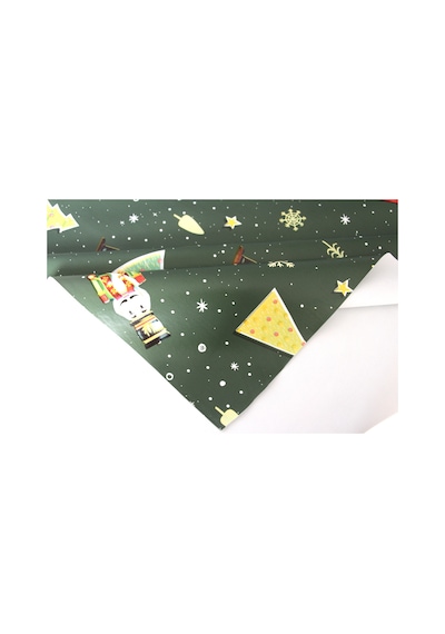 Elyaf Silinebilir Pvc Muşamba Masa Örtüsü 1201-2admschristmas Yeşil