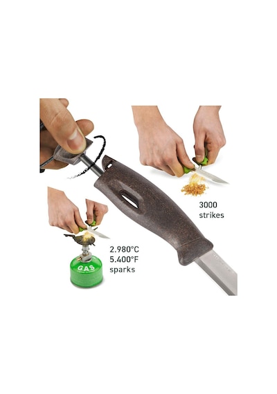 Morakniv Bushcraft Lmf Ateş Başlatıcılı Kamp Bıçak Koyu Kahverengi