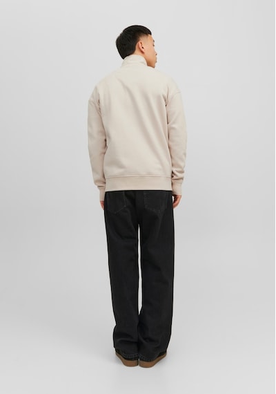 Jack & Jones Dik Yaka Yarım Fermuarlı Sweatshirt - Vesterbro 12241777 Moonbeam Yeşil