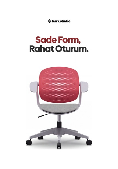 Viola Çalışma Sandalyesi - Pembe