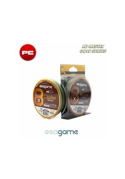 Seagame Master X8 Pe 300m Moss Green Olta İp Misinası - 0.18mm 0.18mm