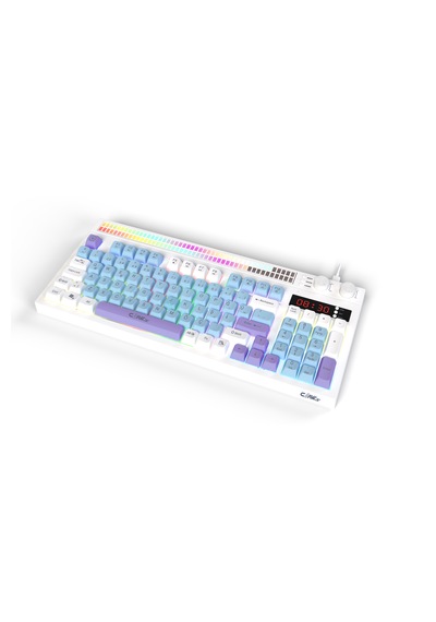Spectrum K1 Çift Lcd Ekran - Ses Kontrolcülü - Membran 94 Tuş - Spectrum Rgb Gaming Klavye