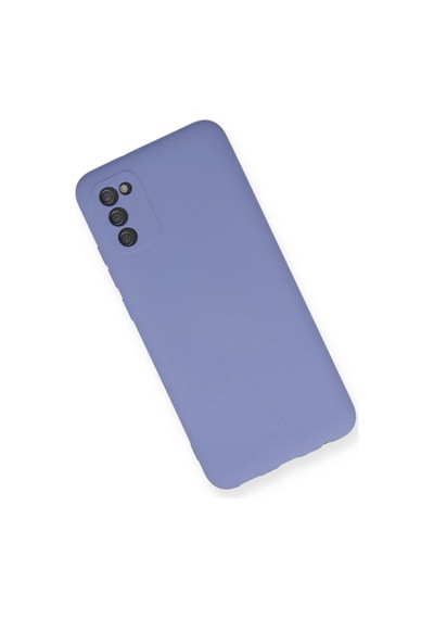 Samsung Uyumlu Galaxy A03s Uyumlu Kılıf Nano İçi Kadife Silikon - Lila