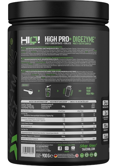 Hıq High Pro+ 900gr Maxı Njoy Flavored Çikolata