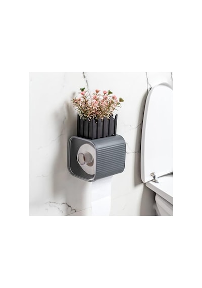 Yapışkanlı Tuvalet Kağıtlık, Kağıt Tutucu Ve Organizer 16.5 x 12.2 x 11.2 CM