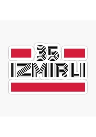 35 Izmirli Plaka Araba Sticker Yapıştırması