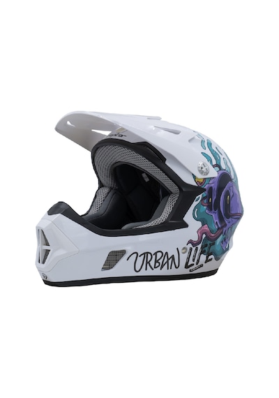 Raptor Gravity Fullface Xl 61-62cm Varsity Chaos Bisiklet Kaskı Beyaz
