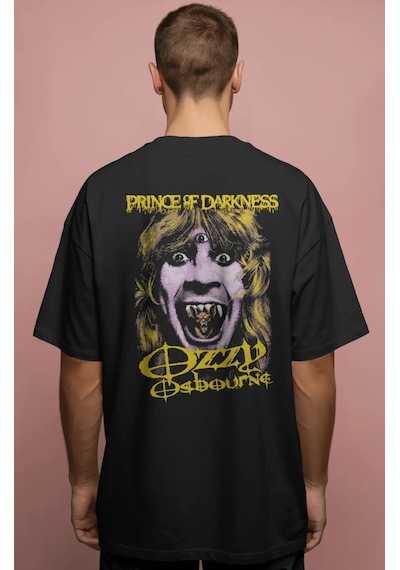 Ozzy Osbourne Black Sabbath Rock Metal Şarkıcı Baskılı Unisex Ove Siyah