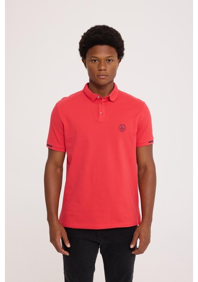 Summer Polo Kırmızı Basıc Polo Yaka Tişört Kırmızı