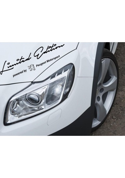 Limited Edition Sınırlı Sayıda Peugeot Araba Sticker Yapıştırma