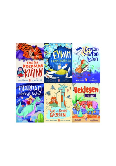 1. Ve 2. Sınıf Okuma Seti 6 Kitap Evdeki Kocaman Kaplan-eyvah Fikrim Kayboldu-denizin Şaşırtan Karar