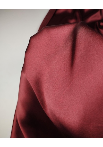 Bordo Renkte Saten Kumaş En: 145cm-11024