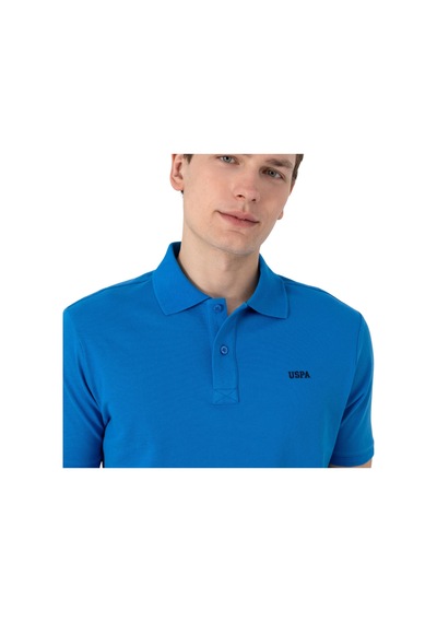 U.S. Polo Assn. Erkek Regular Fit Polo Yaka Basic T-shirt Kobalt