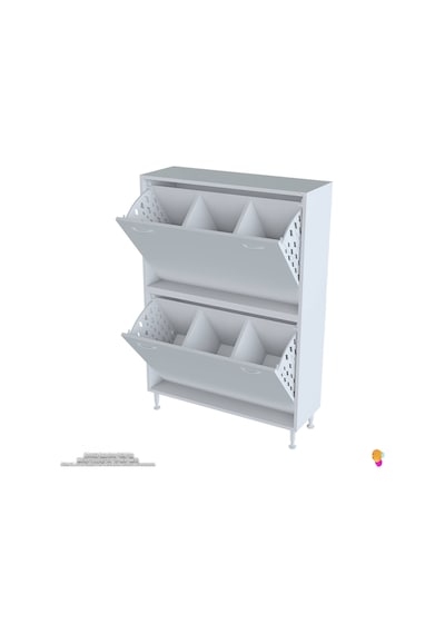 Modilayn İlkim Modern Çamaşır Ünitesi, 90x138x32,5 Cm Gizli 6 Göz Akıllı Sepetli Dolap Beyaz Modilayn İlkim Modern Çamaşır Ünitesi, 90x138x32,5 Cm Gizli 6 Göz Akıllı Sepetli Dolap Beyaz