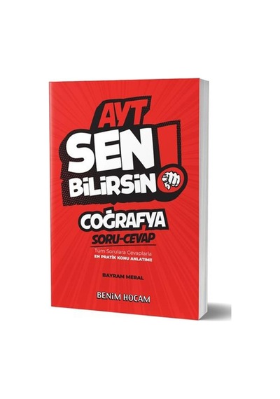 Benim Hocam Yayınları Ayt Coğrafya Sen Bilirsin Soru Cevap Kitabı