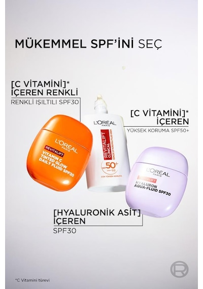 Revitalift Clinical C Vitamini İçeren Renkli Işıltılı Nemlendirici Krem Spf30 40ml 3600524244668-11234