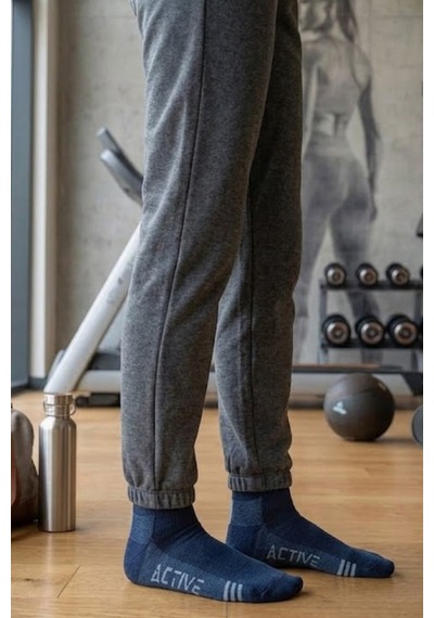 Socketta Spor Dikişsiz 6'lı Karışık Renk Active Patik Çorap Premium Çok Renkli