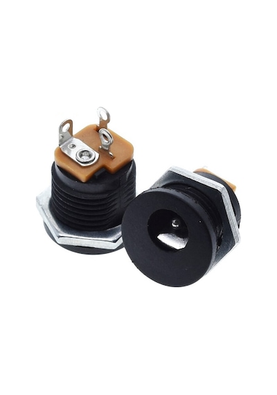 5.5X 2.1Mm Plastik Dc Güç Soketi Panel Montaj Power Jack Adaptör