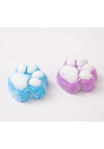 Kedi Patisi Taba Squishy Stress Oyuncağı Sukuşi Pati, Tüylü Oyuncak Mor Diğer