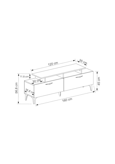 Prodis 160 Cm Tv Ünitesi Beyaz