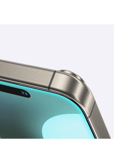Apple Uyumlu   iPhone 16 Plus Amazingthing Titan Mat Parmak İzi Bırakmayan Temperli Cam Ekran Koruyucu Siyah