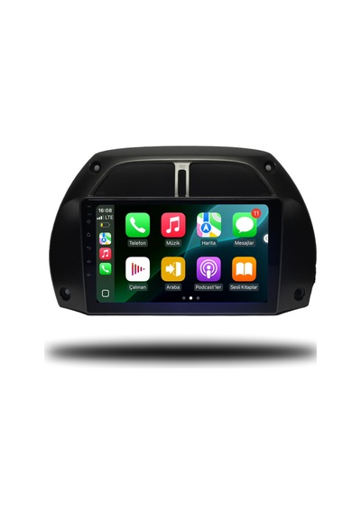 Carplayer Toyota Rav4 2001-2003 Uyumlu Android Multimedya 6gb Ram 128gb Hafıza