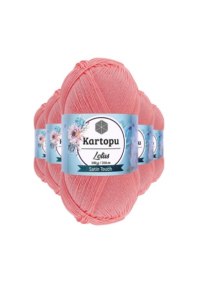 5 Adet Lotus Bikini Büstiyer Bluz Örgü İpi K766 Gül Pembe