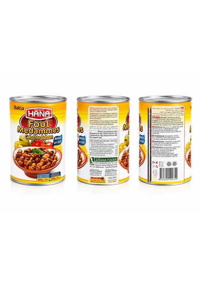 Sade Bakla Konservesi 400 Gr X5 Adet