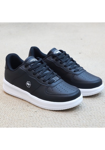 2228-wickers Air Force Modeli Anatomik Tabanlı Üst Kalite Unisex Sneakers Ayakkabı Siyah - Beyaz