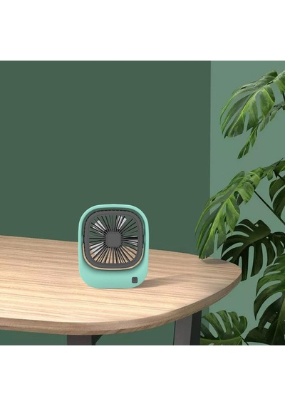 Masa Fanı Mini Taşınabilir Usb Şarj Fanı Salınımlı 90 Eğimli Fan