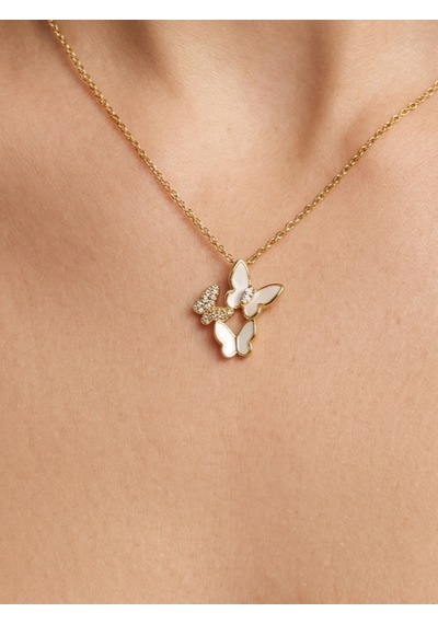 Sedef Kelebek 3 Kelebek Zirkon Taşlı Sallantılı Kadın Çelik Kolye,hediye,özel Gün,sevgililer Günü , Anneler Günü, Zirkon Taş ,gold Renk, Zarif,minimalist Sedef Kelebek 3 Kelebek Zirkon Taşlı Sallantılı Kadın Çelik Kolye,hediye,özel Gün,sevgililer Günü , Anneler Günü, Zirkon Taş ,gold Renk, Zarif,minimalist
