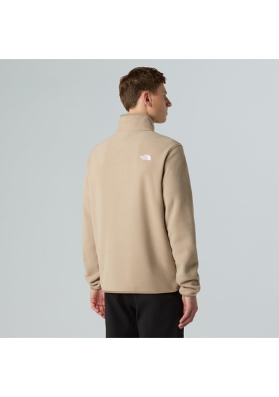 The North Face M Glacier Fleece 1/4 Zip Jacket Erkek Polar-30553 Açık Kahverengi