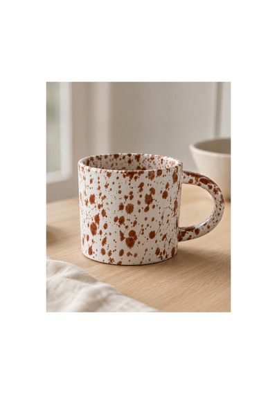 Kahverengi Benekli Seramik Kupa Kahve Çay Süt Ve Bitki Çayı Kupası Büyük Kulplu Mug Bardak Kahverengi - 915654732 Kahverengi Kahverengi Benekli Seramik Kupa Kahve Çay Süt Ve Bitki Çayı Kupası Büyük Kulplu Mug Bardak Kahverengi - 915654732 Kahverengi