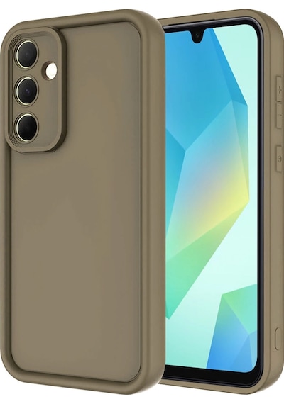 Samsung Uyumlu Galaxy A16 5g Kılıf Viera Silikon Kahverengi