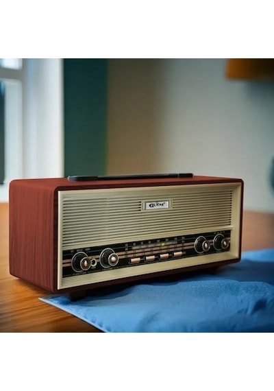 Lexroo Midi Boy Retro Radyo Bluetooth Destekli Taşınabilir Radyo - Kahverengi
