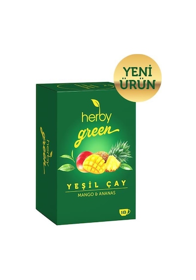 Herby Mango ve Ananaslı Yeşil Çay 18'li