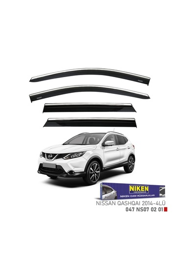 Niken Nissan Qashqai Cam Rüzgarlığı Kromlu 2014+ Niken 047 Ns07 02 01