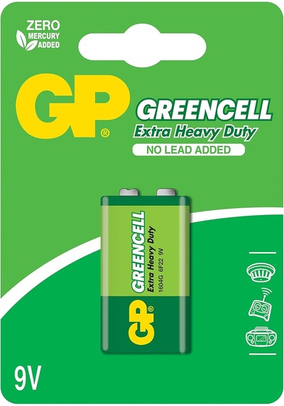 Batteries Gp1604g Greencell 6f22/1222/9v Pil, 9 Volt, 10'lu Kutu