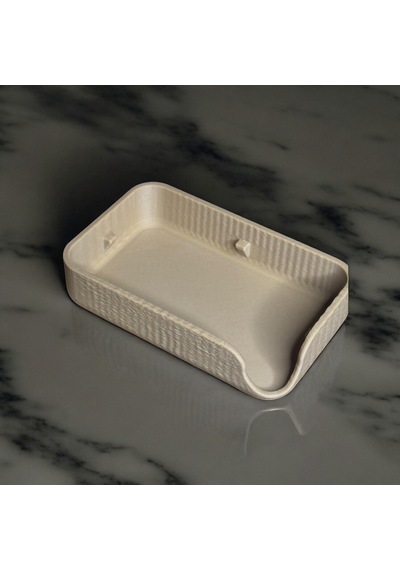 Su Tahliye Kanallı Katı Sabunluk - Hijyenik Tasarım 12 Cm