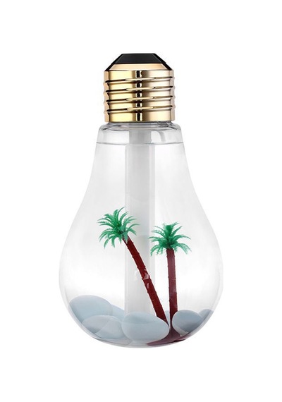 Led Işıklı Hava Nemlendirici Buhar Makinası Ampul Şekilli