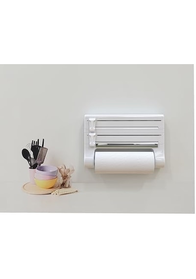 Mutfak Folyo/havlu Tutucusu-beyaz M-e81-01 4 Renk