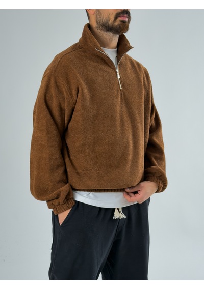 Cocopelli Erkek Kahverengi Sweatshirt Coc2710 Kahverengi